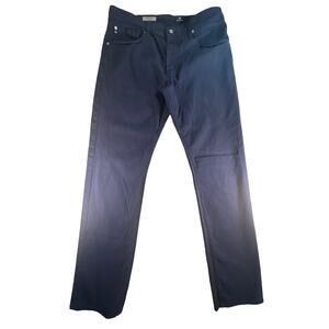 AG Adriano Goldschmied, "The Graduate" Tailored Leg Black Pants, Mens: 34x32